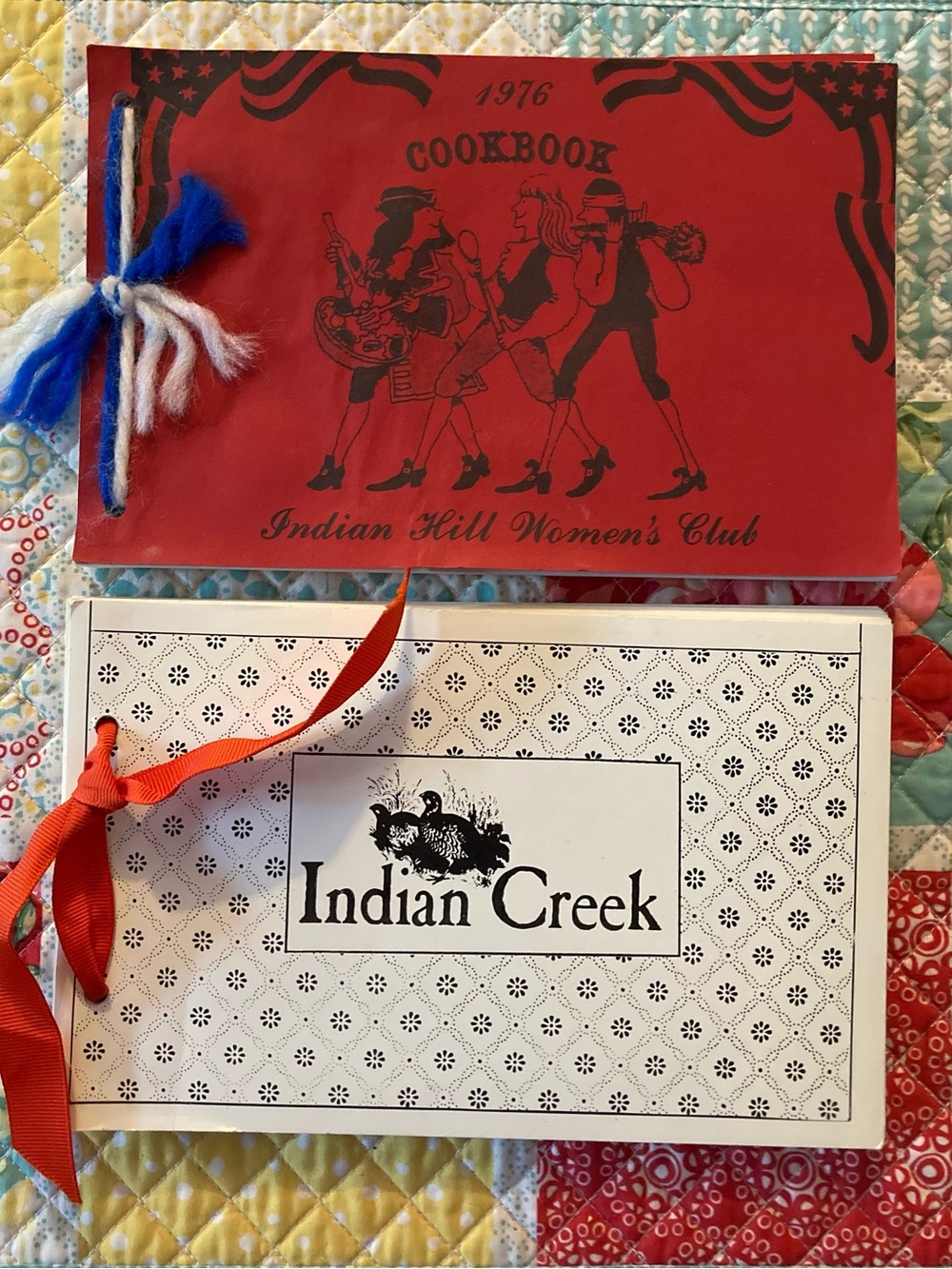 Vintage 1976 Indian Hill Women’s Club Cookbook and Indian Creek Cookbook